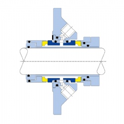 Bi-Metal Fidc Flow Induced Dual Cartridge Industrial Pump Seal Aesseal Mechanical Seals